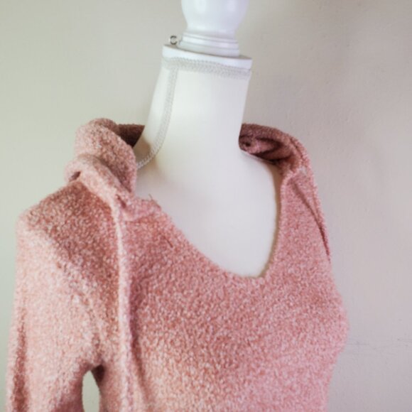 Crave Fame Juniors Blush Hooded Sweater XS - Picture 2 of 10